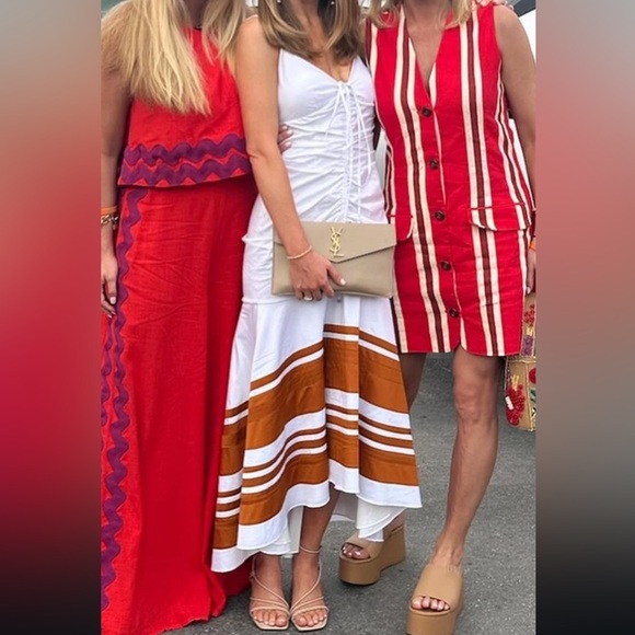 Veronica Beard Fitz High Low Cotton Dress - Picture 5 of 6